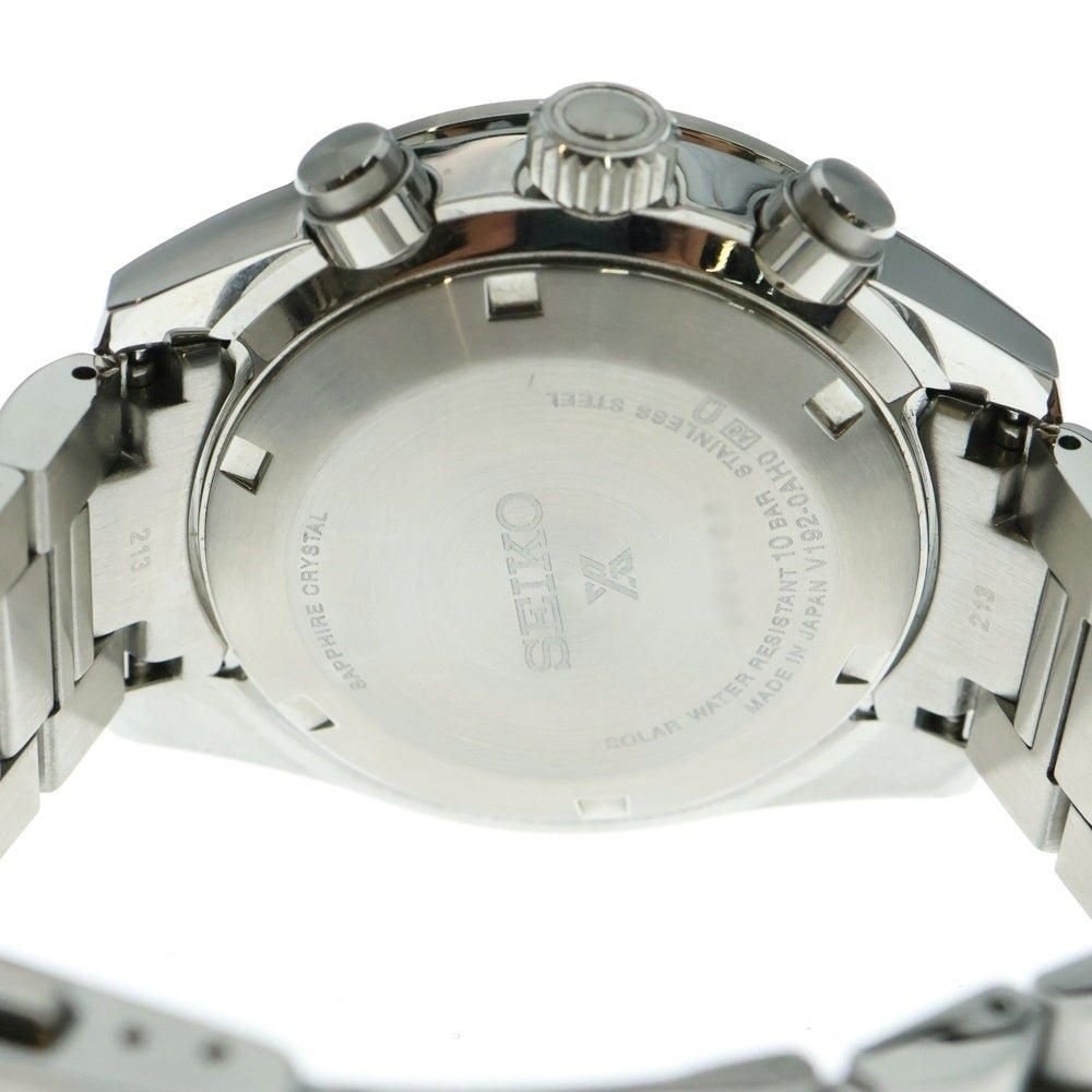 SEIKO(セイコー) PROSPEX SPEEDTIMER プロスペックス スピードタイマー ソーラークロノグラフ ステンレス 腕時計 シルバー SBDL095