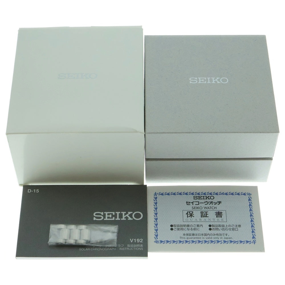 SEIKO(セイコー) PROSPEX SPEEDTIMER プロスペックス スピードタイマー ソーラークロノグラフ ステンレス 腕時計 シルバー SBDL095