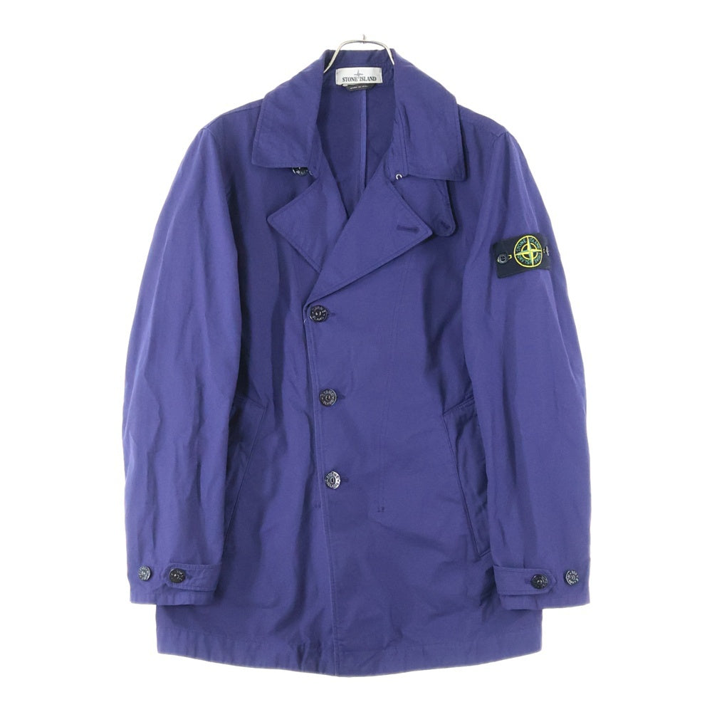 STONE ISLAND(ストーンアイランド) BATAVIA 2/2-TC プリマロフト ロゴパッチ ナイロンコート ブルー761543633