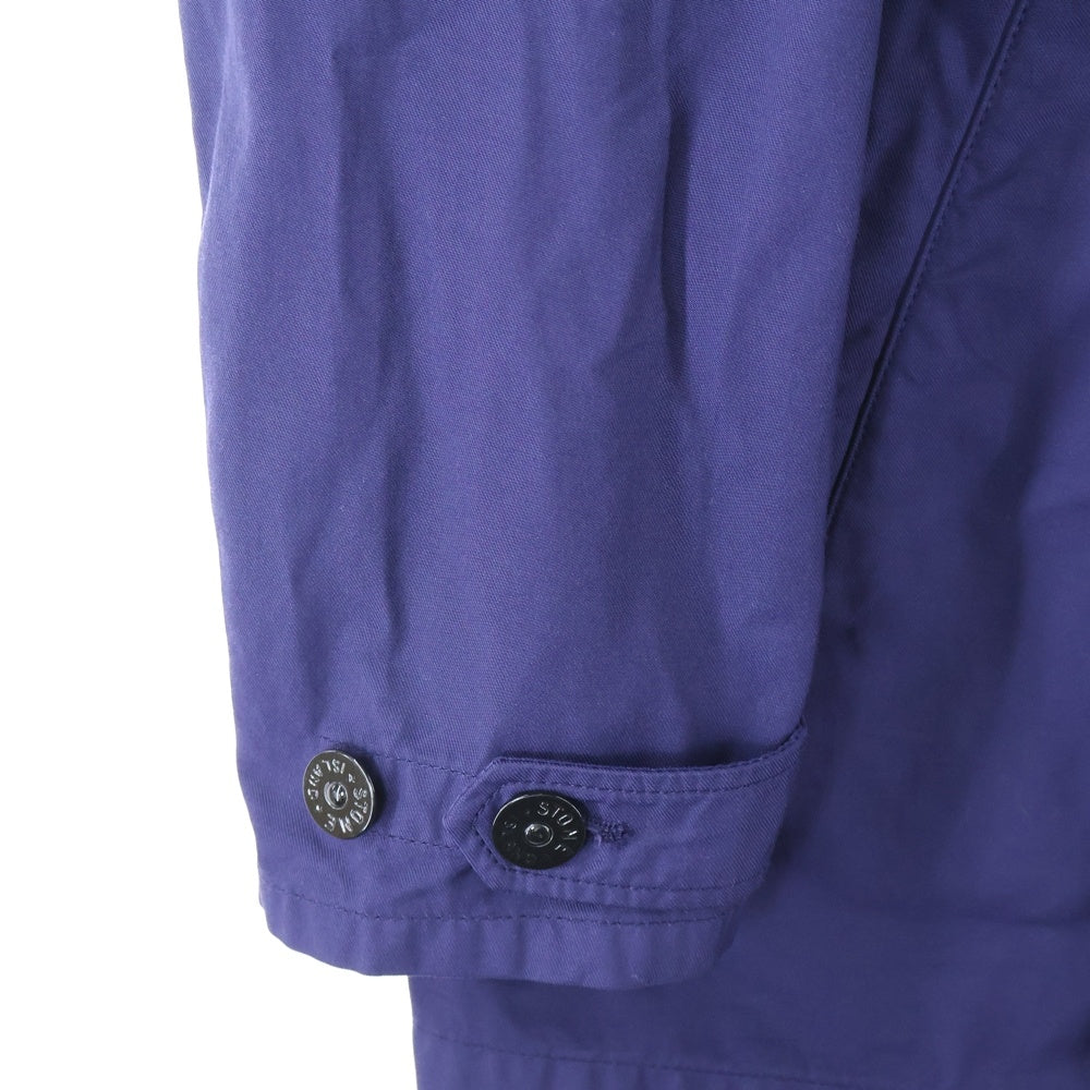 STONE ISLAND(ストーンアイランド) BATAVIA 2/2-TC プリマロフト ロゴパッチ ナイロンコート ブルー761543633