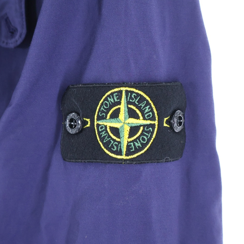 STONE ISLAND(ストーンアイランド) BATAVIA 2/2-TC プリマロフト ロゴパッチ ナイロンコート ブルー761543633