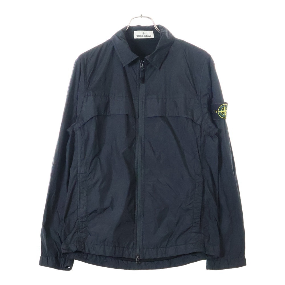 STONE ISLAND(ストーンアイランド) 24SS コンパスパッチ ナイロンメタル ジップアップ ジャケット ブラック 801510522