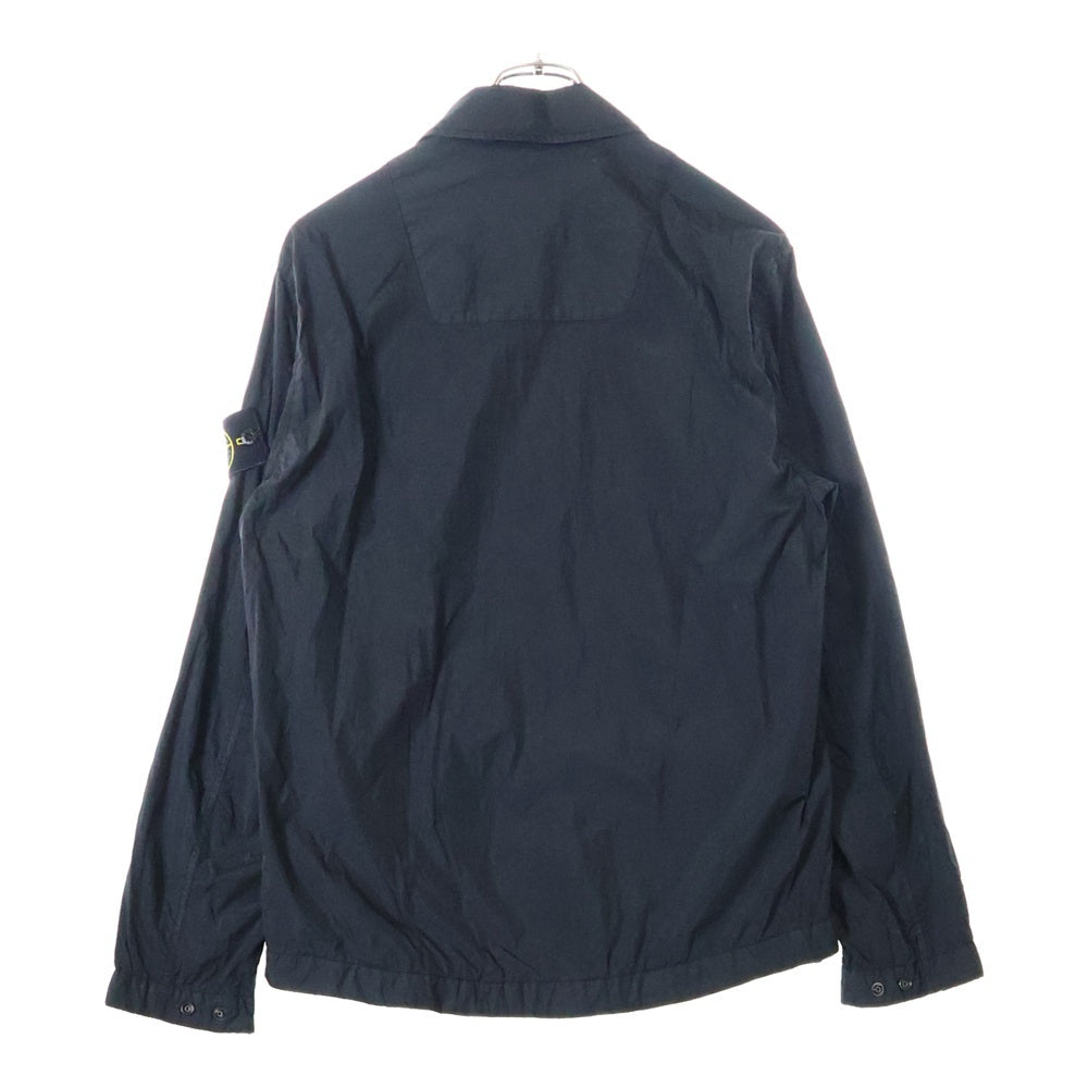 STONE ISLAND(ストーンアイランド) 24SS コンパスパッチ ナイロンメタル ジップアップ ジャケット ブラック 801510522