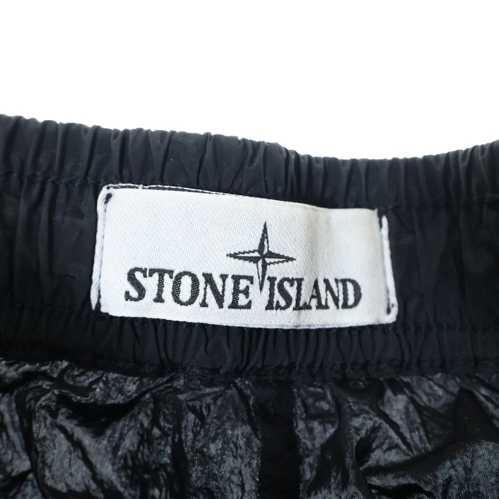 STONE ISLAND(ストーンアイランド) 24SS コンパスパッチ ナイロンメタル パンツ ブラック 801532519