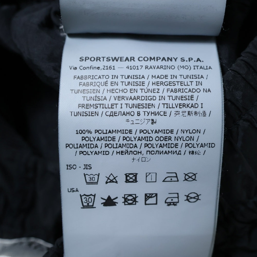 STONE ISLAND(ストーンアイランド) 24SS コンパスパッチ ナイロンメタル パンツ ブラック 801532519