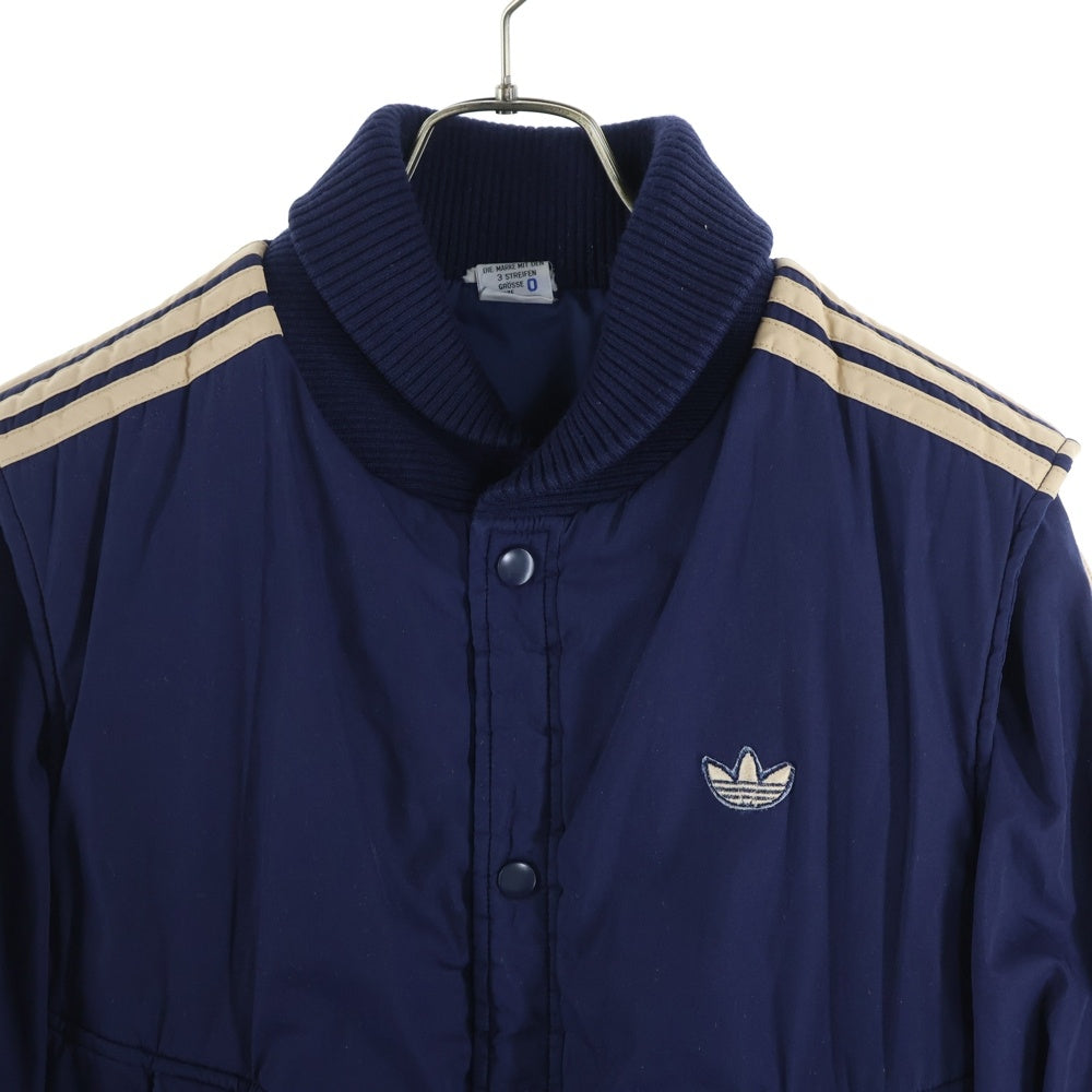 adidas(アディダス) 70-80S VINTAGE ヴィンテージ デサント社製 トレフォイルロゴ サイドスリーストライプ ラウスビージャケット ネイビー ADS-580
