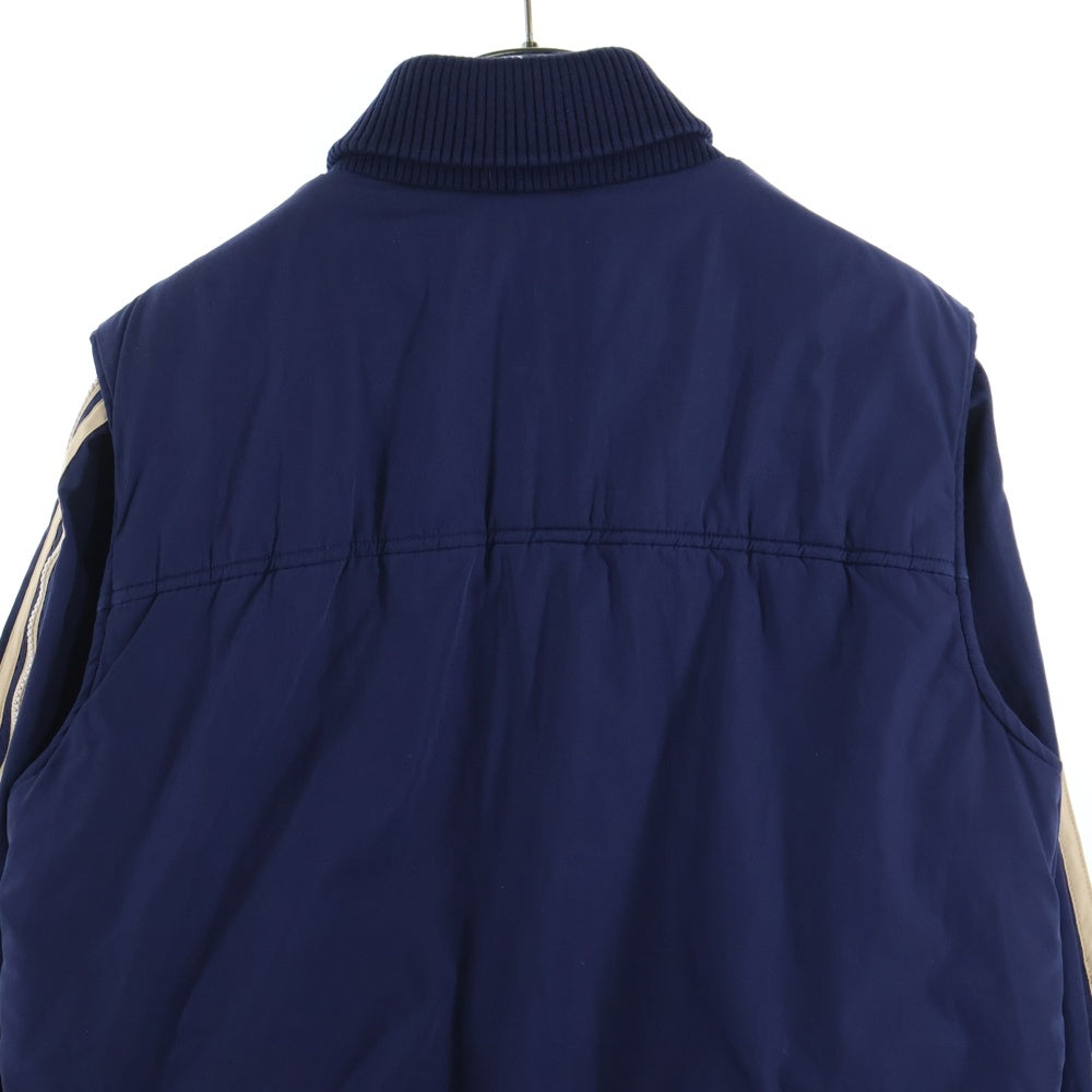 adidas(アディダス) 70-80S VINTAGE ヴィンテージ デサント社製 トレフォイルロゴ サイドスリーストライプ ラウスビージャケット ネイビー ADS-580