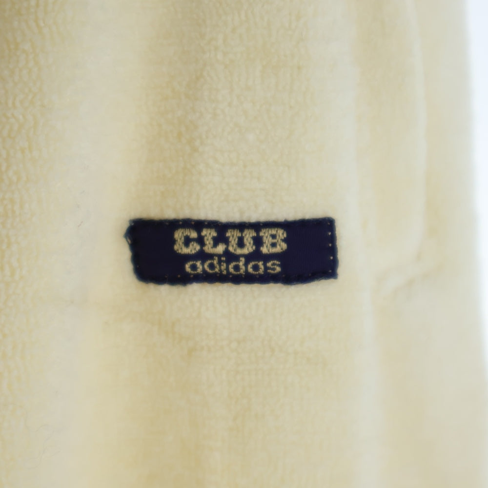 adidas(アディダス) 70-80S VINTAGE CLUB adidasタグ デサント社製 パイル地 サイドライン トラックパンツ アイボリー/ネイビー ACB-35E