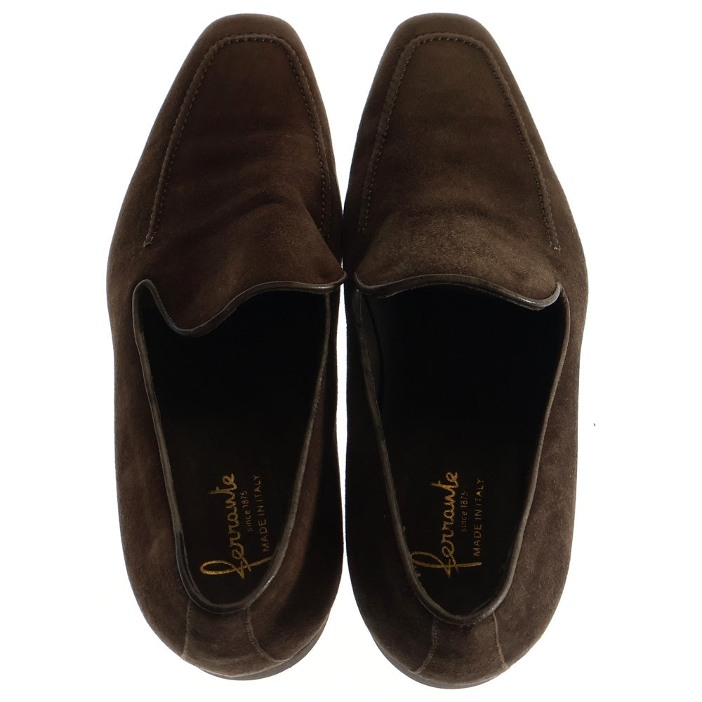 Ferrante(フェランテ) SUEDE LOAFERS スウェード ローファー ブラウン