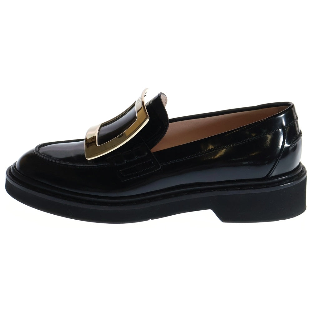 Roger Vivier(ロジェヴィヴィエ) LEISURE METAL BUCKLE レジャー メタルバックス レザーローファー ブラック レディース