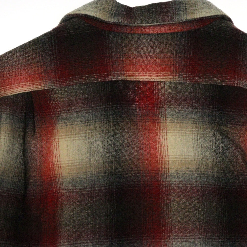 PENDLETON(ペンドルトン) 70S VINTAGE タータンチェック ウール ヴィンテージ 長袖シャツ レッド