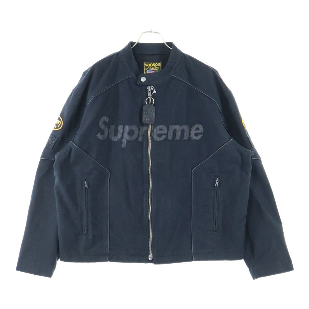 SUPREME(シュプリーム) 25SS ×Vanson Leathers Cordura Cotton Jacket バンソン レザー コーデュラ コットン ジャケット ブラック