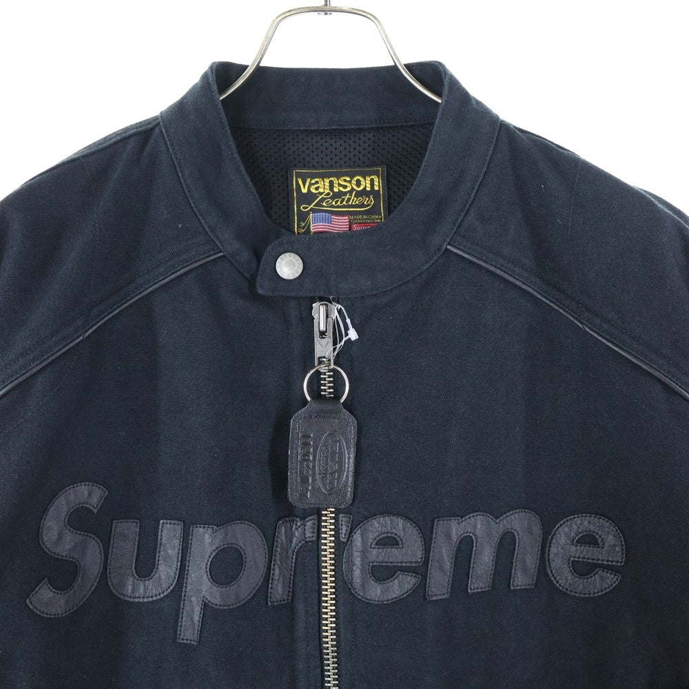 SUPREME(シュプリーム) 25SS ×Vanson Leathers Cordura Cotton Jacket バンソン レザー コーデュラ コットン ジャケット ブラック