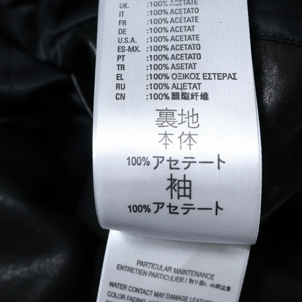 DIESEL(ディーゼル) L-GARRETT JACKET ギャレット シープスキン ダブル ライダースジャケット ブラック A00040