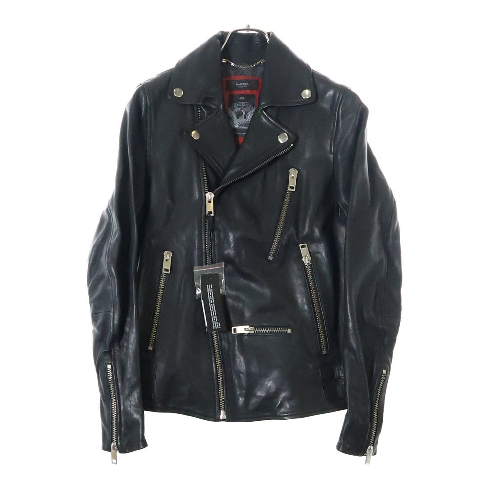 DIESEL(ディーゼル) L-GIBSON-1 JACKET ギブソン シープスキン ダブル ライダースジャケット ブラック 00SIYP