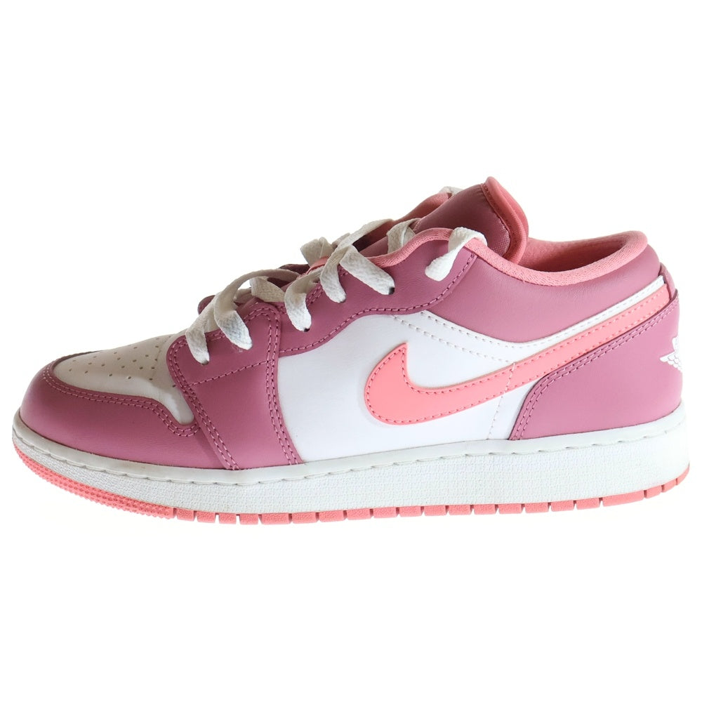 NIKE(ナイキ) GS AIR JORDAN 1 LOW DESERT BERRY WHITE CORAL CHALK エアジョーダン1 ザート ベリー コーラル チョーク ローカットスニーカー レディース 553560-616