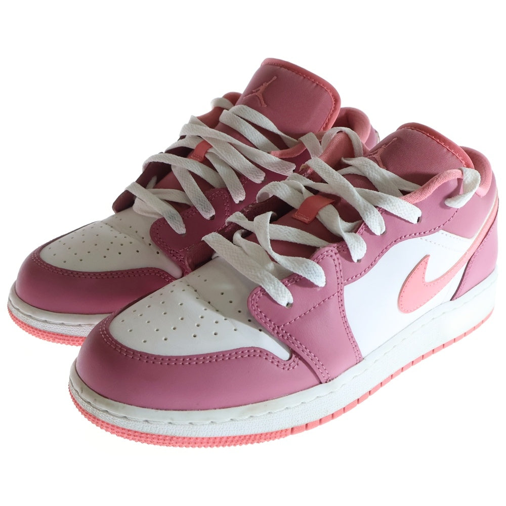 NIKE(ナイキ) GS AIR JORDAN 1 LOW DESERT BERRY WHITE CORAL CHALK エアジョーダン1 ザート ベリー コーラル チョーク ローカットスニーカー レディース 553560-616