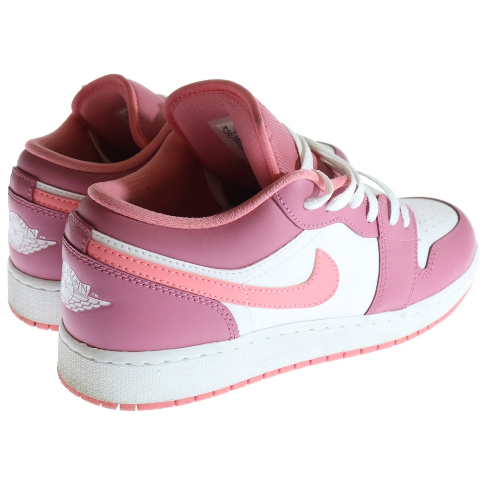 NIKE(ナイキ) GS AIR JORDAN 1 LOW DESERT BERRY WHITE CORAL CHALK エアジョーダン1 ザート ベリー コーラル チョーク ローカットスニーカー レディース 553560-616