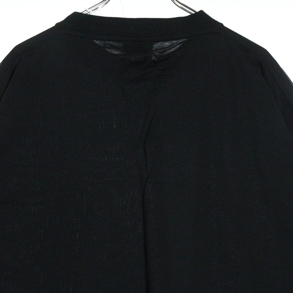 BALENCIAGA(バレンシアガ) オーバーサイズ コットン モックネック カットソー 半袖Tシャツ ブラック 724509 TNVL8