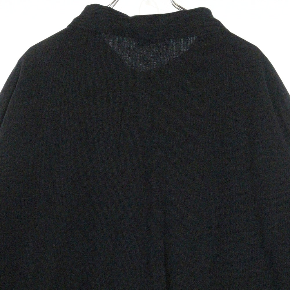 BALENCIAGA(バレンシアガ) 24SS BBロゴ刺繍 オーバーサイズ 半袖ポロシャツ ブラック 791001 TQVM7