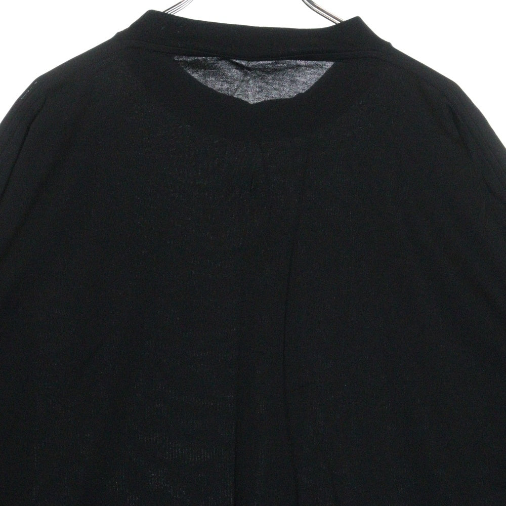 BALENCIAGA(バレンシアガ) オーバーサイズ コットン モックネック カットソー 半袖Tシャツ ブラック 724509 TNVL8