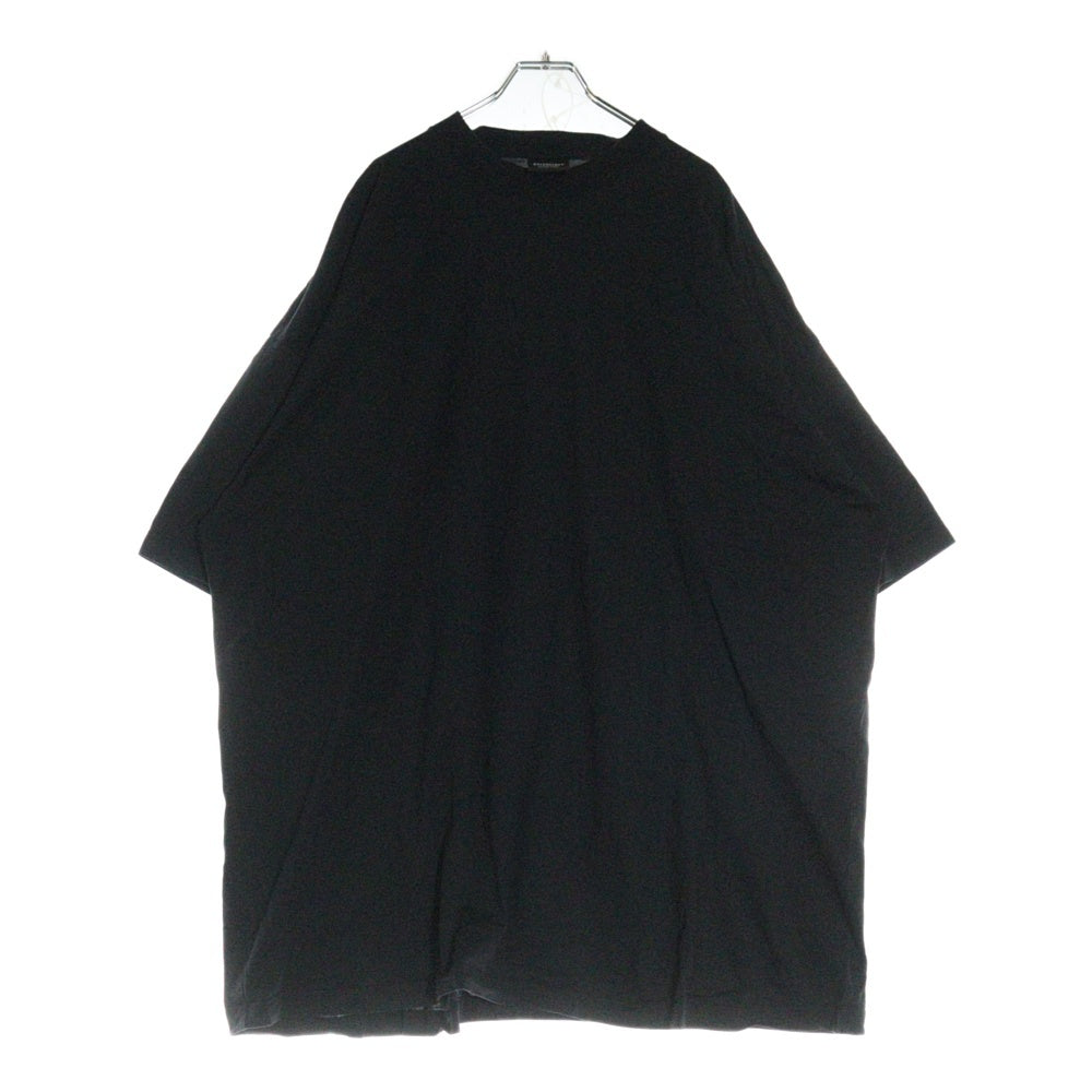BALENCIAGA(バレンシアガ) オーバーサイズ コットン モックネック カットソー 半袖Tシャツ ブラック 724509 TNVL8