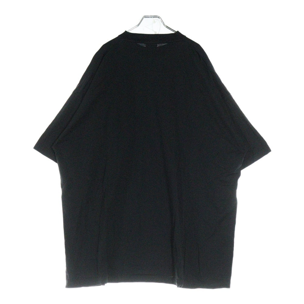 BALENCIAGA(バレンシアガ) オーバーサイズ コットン モックネック カットソー 半袖Tシャツ ブラック 724509 TNVL8