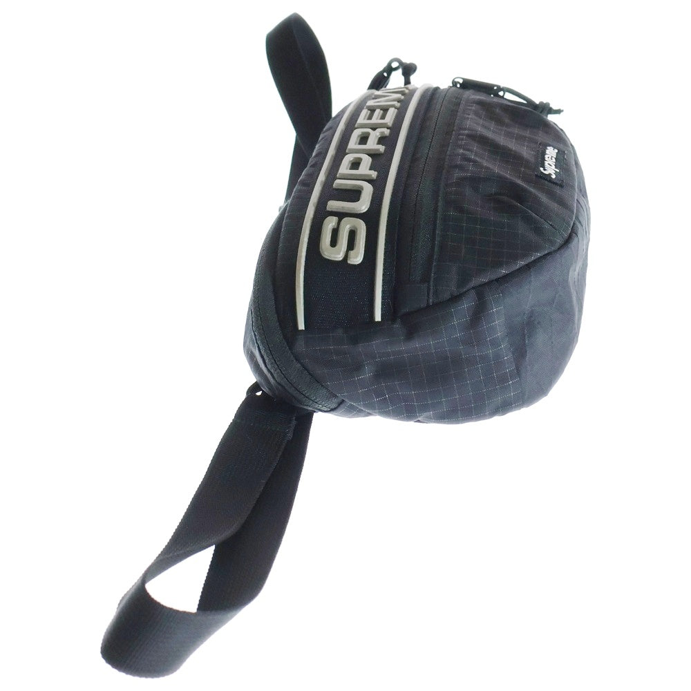 SUPREME(シュプリーム) 23AW Waist Bag 3Dロゴ ウェスト バッグ ポーチ ブラック