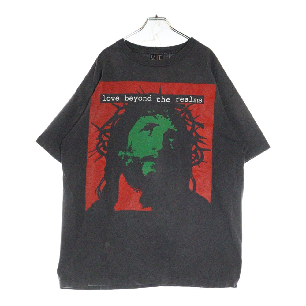 SAINT MICHAEL(セントマイケル) 24SS ×Kosuke Kawamura SS TEE LOVE BEYOND コウスケ カワムラ ラブ ビヨンド 両面プリント クルーネック コットン 半袖 Tシャツ カットソー SM-YS8-0000-C23