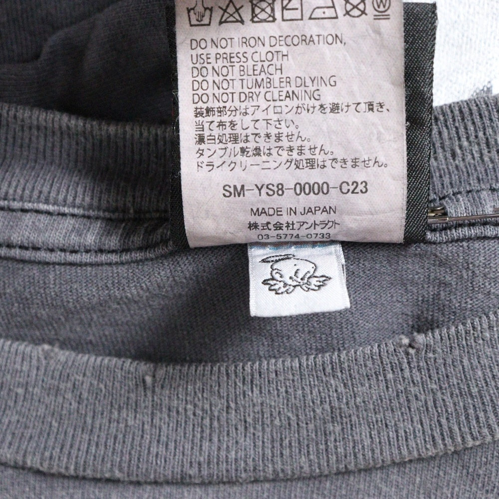 SAINT MICHAEL(セントマイケル) 24SS ×Kosuke Kawamura SS TEE LOVE BEYOND コウスケ カワムラ ラブ ビヨンド 両面プリント クルーネック コットン 半袖 Tシャツ カットソー SM-YS8-0000-C23