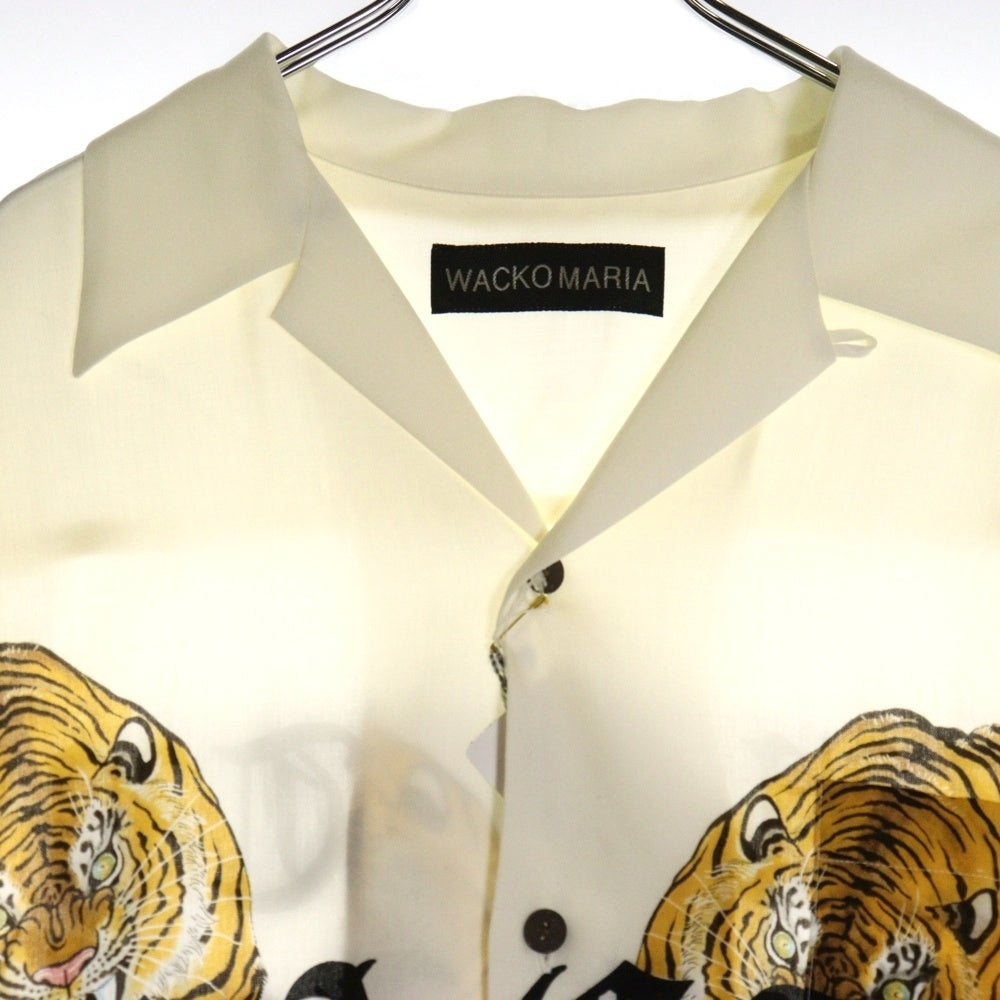 WACKO MARIA(ワコマリア) 25SS TIM LEHI HAWAIIAN SHIRT (TYPE-7) ティム リーハイ ハワイアン テンセル オープンカラー 半袖 シャツ ホワイト 25SS-WMS-HI07