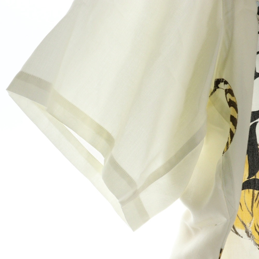 WACKO MARIA(ワコマリア) 25SS TIM LEHI HAWAIIAN SHIRT (TYPE-7) ティム リーハイ ハワイアン テンセル オープンカラー 半袖 シャツ ホワイト 25SS-WMS-HI07