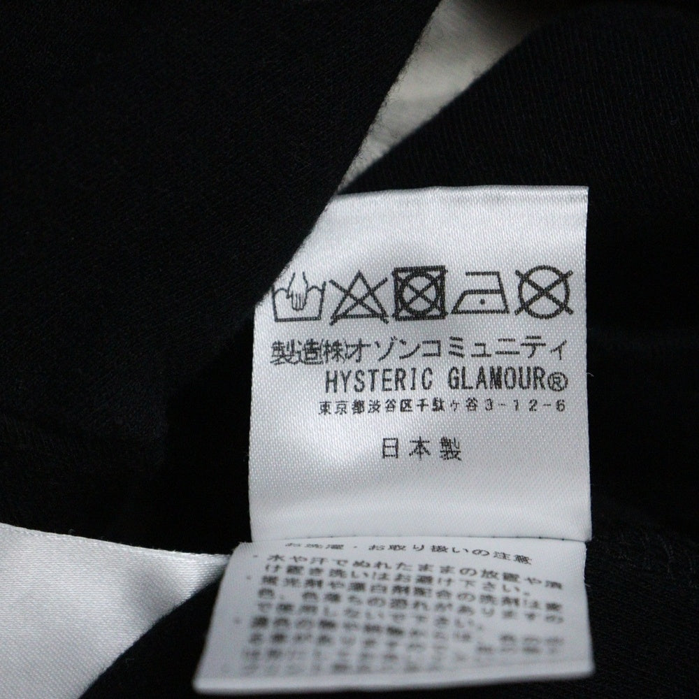HYSTERIC GLAMOUR(ヒステリックグラマー) 24SS I'M WITH THE BAND アイムウィズザバンド バックプリント 半袖Tシャツ カットソー ブラック 02241CT22