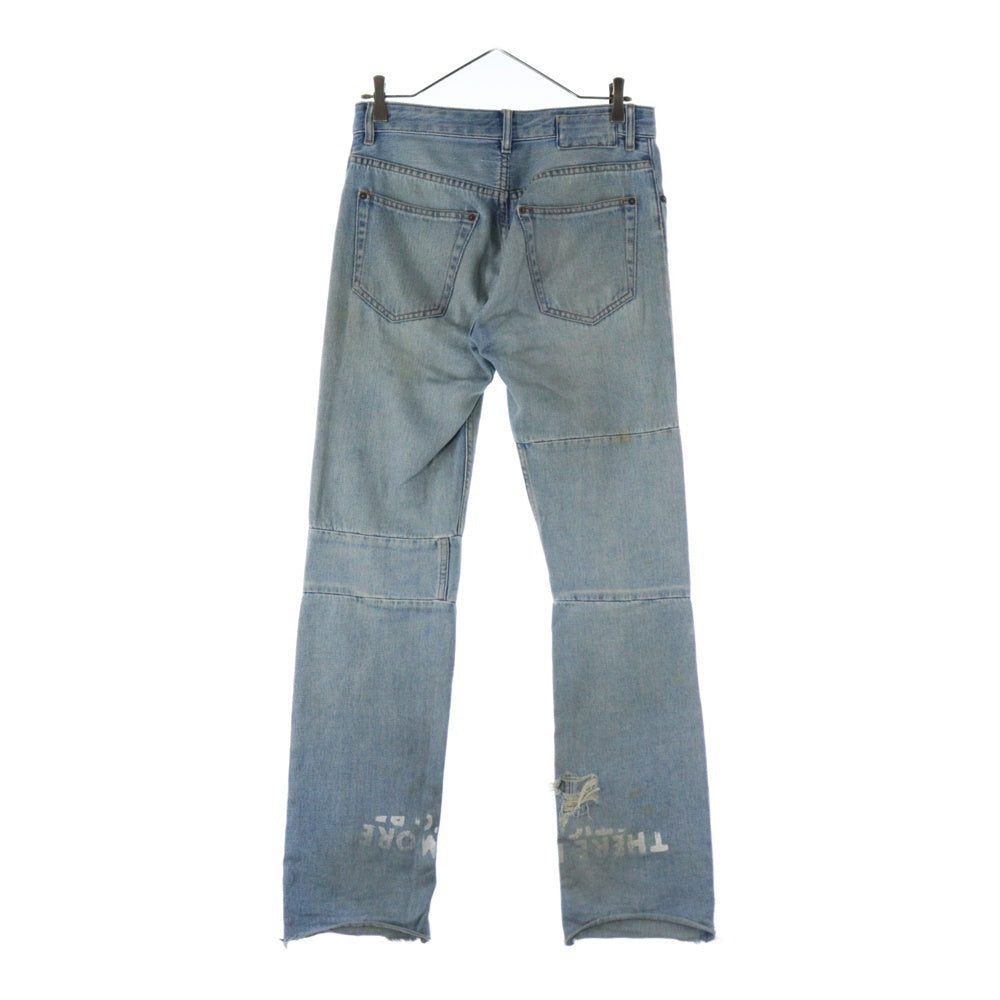 MM6 Maison Margiela(エムエムシックスメゾンマルジェラ) 19SS AIDS PRINT DENIM TROUSER エイズプリント デニムトラウザー パンツ インディゴ S62LB0014 S30460