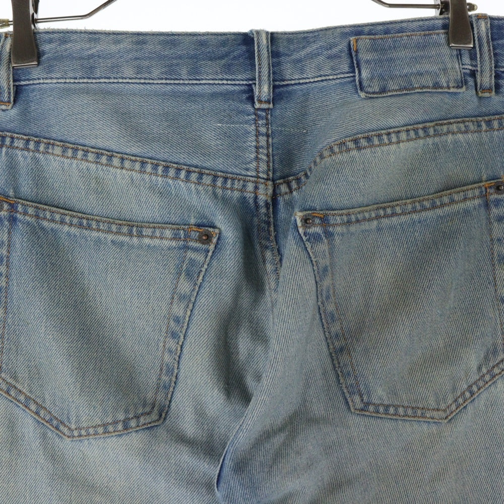 MM6 Maison Margiela(エムエムシックスメゾンマルジェラ) 19SS AIDS PRINT DENIM TROUSER エイズプリント デニムトラウザー パンツ インディゴ S62LB0014 S30460