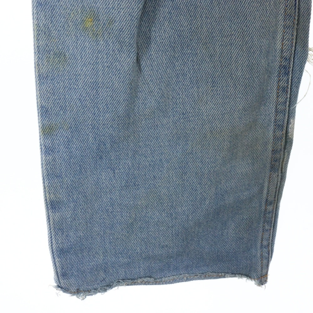 MM6 Maison Margiela(エムエムシックスメゾンマルジェラ) 19SS AIDS PRINT DENIM TROUSER エイズプリント デニムトラウザー パンツ インディゴ S62LB0014 S30460