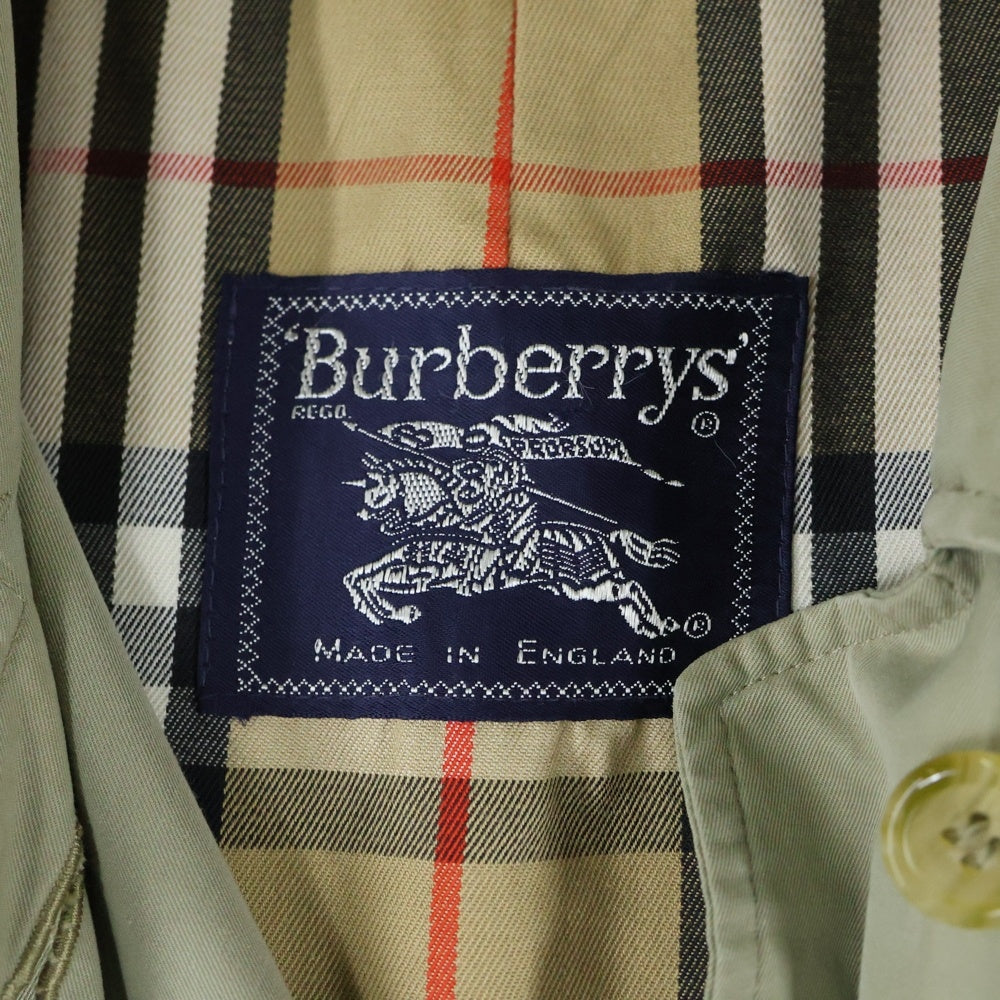 BURBERRYS(バーバリーズ) 裏地ノヴァチェック ステンカラー チェスターコート カーキ