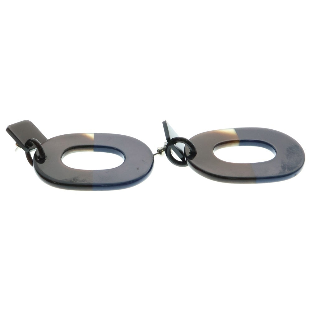 HERMES(エルメス) イスム バッファローホーン ピアス レディース ブラック/ブルー