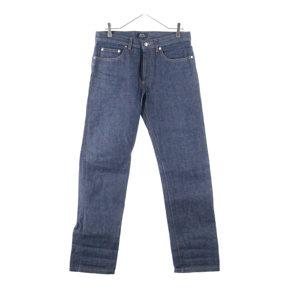 A.P.C(アーペーセー) 5ポケット ボタンフライ コットン ストレート デニムパンツ インディゴ
