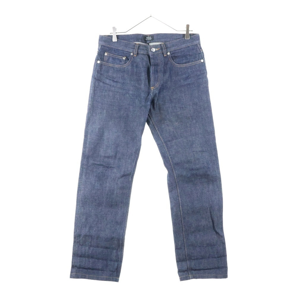A.P.C(アーペーセー) 5ポケット ボタンフライ コットン ストレート デニムパンツ インディゴ