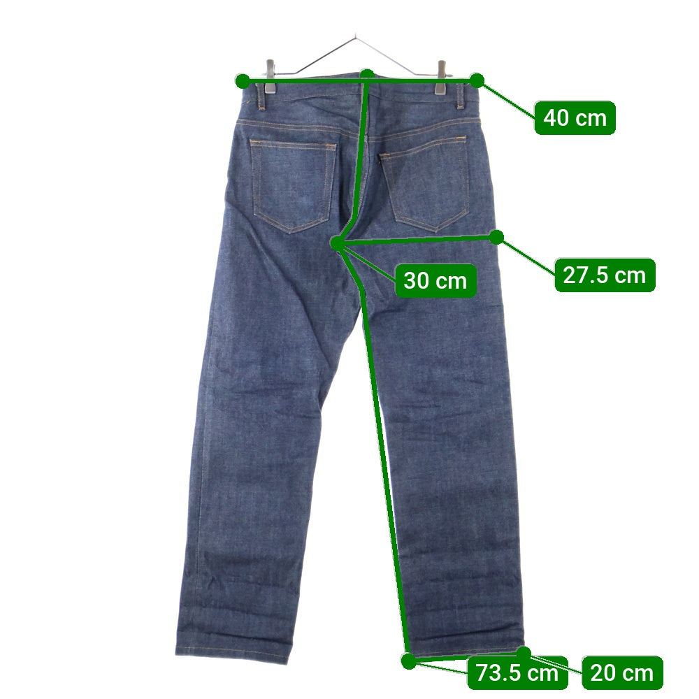 A.P.C(アーペーセー) 5ポケット ボタンフライ コットン ストレート デニムパンツ インディゴ