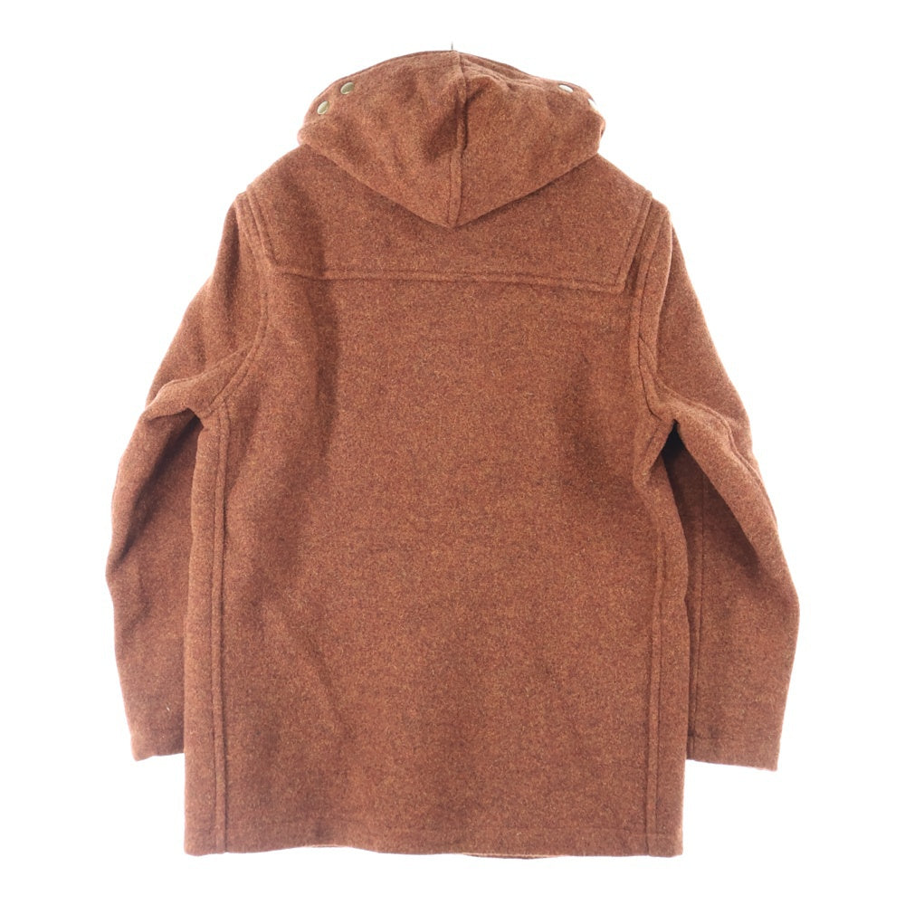 GLOVERALL(グローバーオール) ウール混 フーデッド ダッフルコート ブラウン