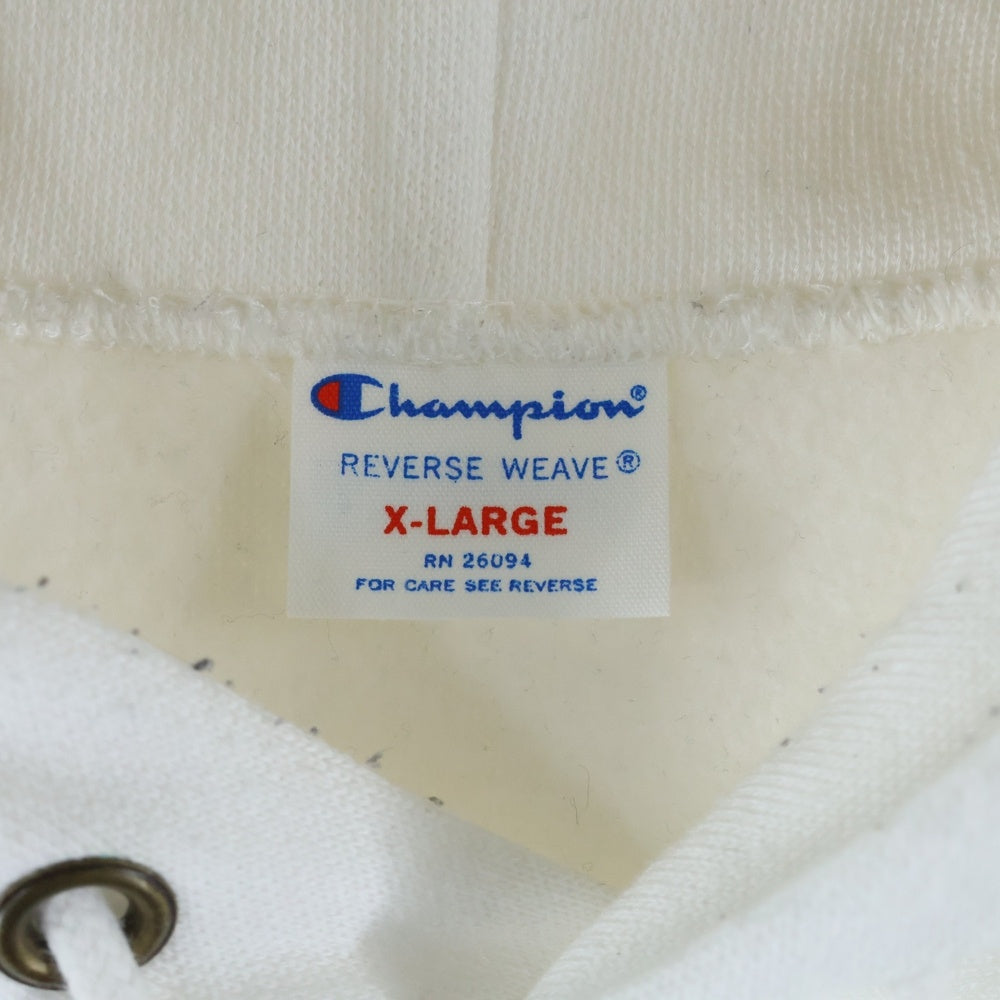 CHAMPION(チャンピオン) リバースウィーブ プルオーバーフーディー パーカー スウェット ホワイト C3-N190