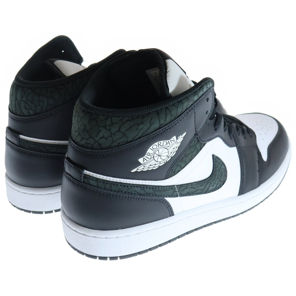 NIKE(ナイキ) AIR JORDAN 1 MID Panda Elephant/Safari エアジョーダン 1 パンダ サファリ ミッドカットスニーカー ブラック/ホワイト US12/30cm FB9911-001