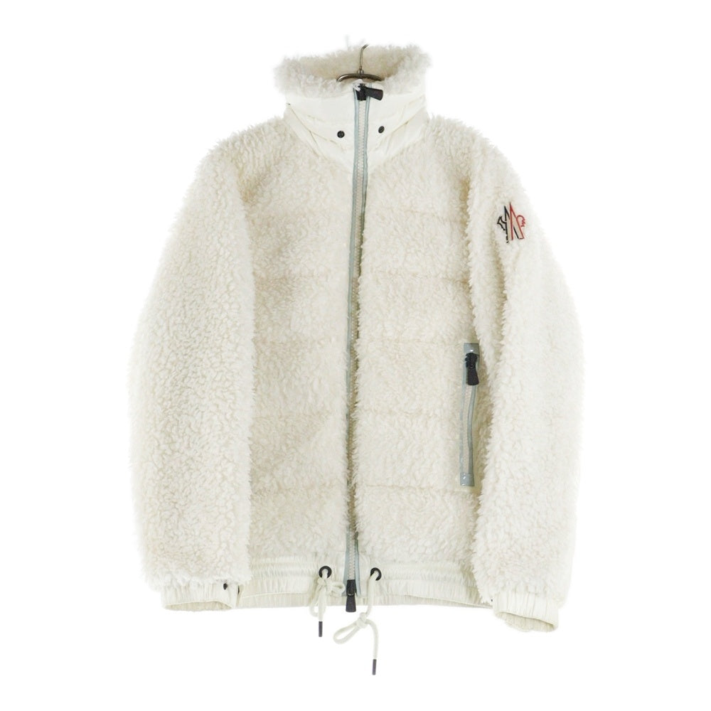 MONCLER(モンクレール) 20AW BOAR FLEECE JACKET ボア フリース ダウンジャケット ホワイト レディース F2088G50300 899A9