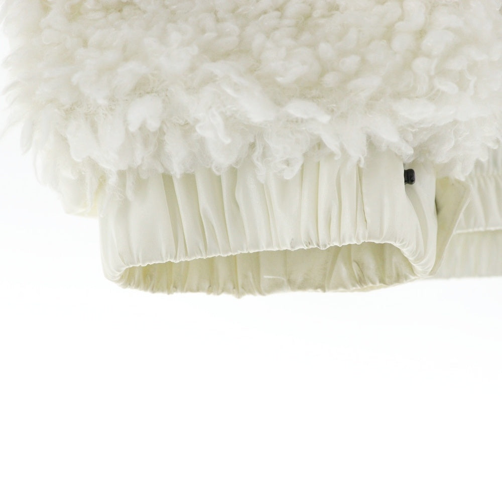 MONCLER(モンクレール) 20AW BOAR FLEECE JACKET ボア フリース ダウンジャケット ホワイト レディース F2088G50300 899A9