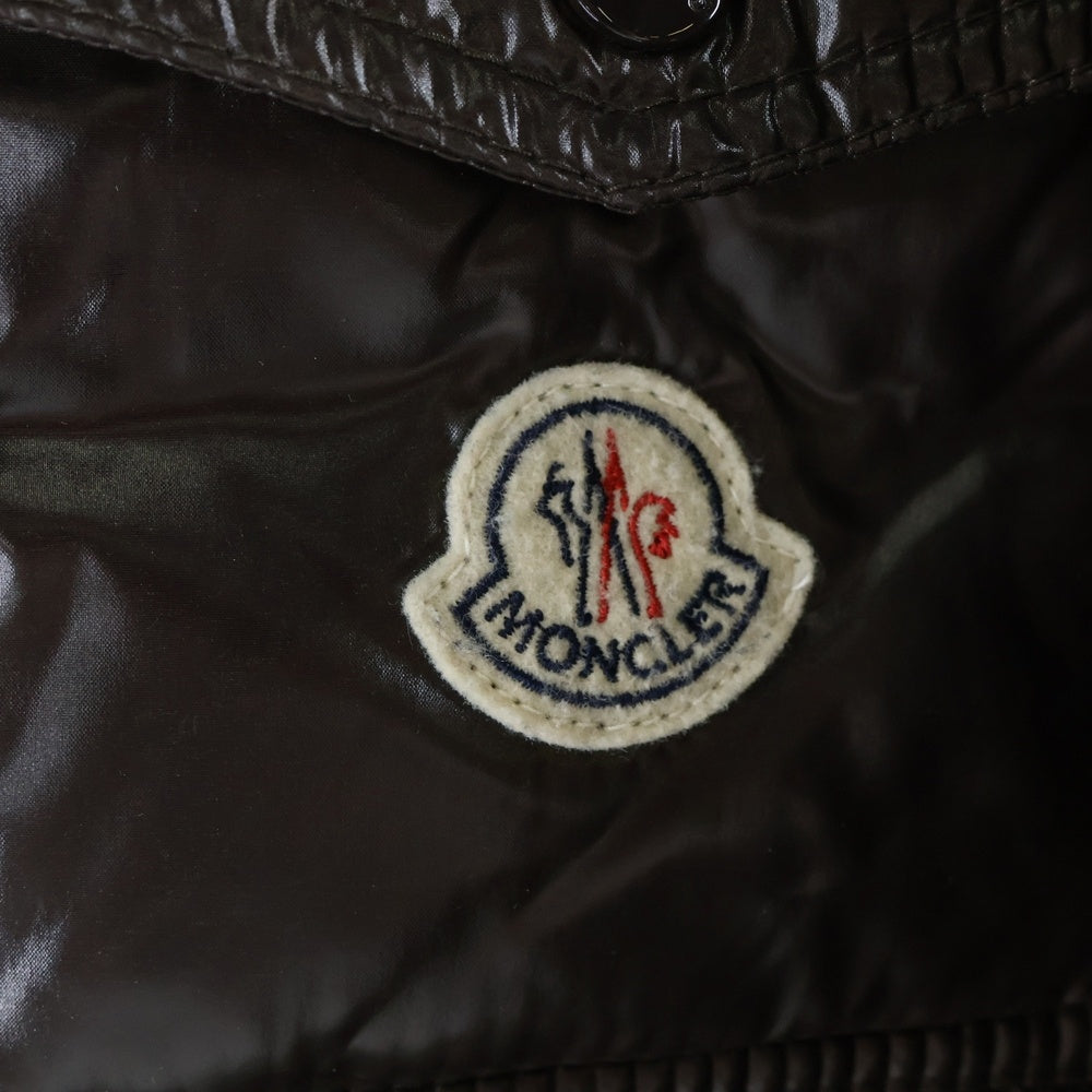 MONCLER(モンクレール) BRANSON ブランソン スナップボタン ナイロン ダウンジャケット ブラウン