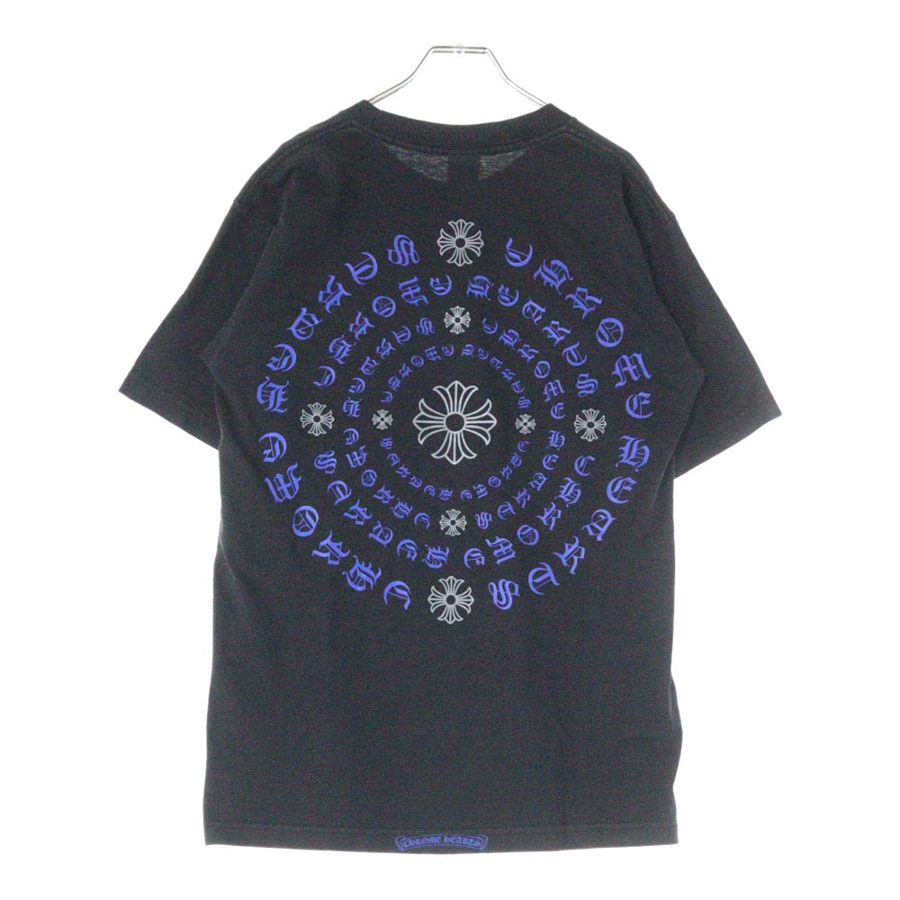 CHROME HEARTS(クロムハーツ) サークル CHプラス 両面プリント クルーネック カットソー 半袖Tシャツ ブラック