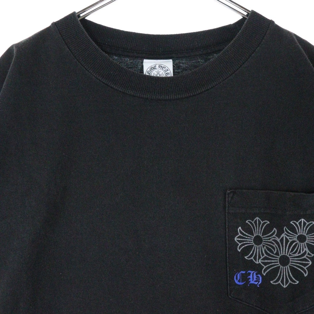 CHROME HEARTS(クロムハーツ) サークル CHプラス 両面プリント クルーネック カットソー 半袖Tシャツ ブラック