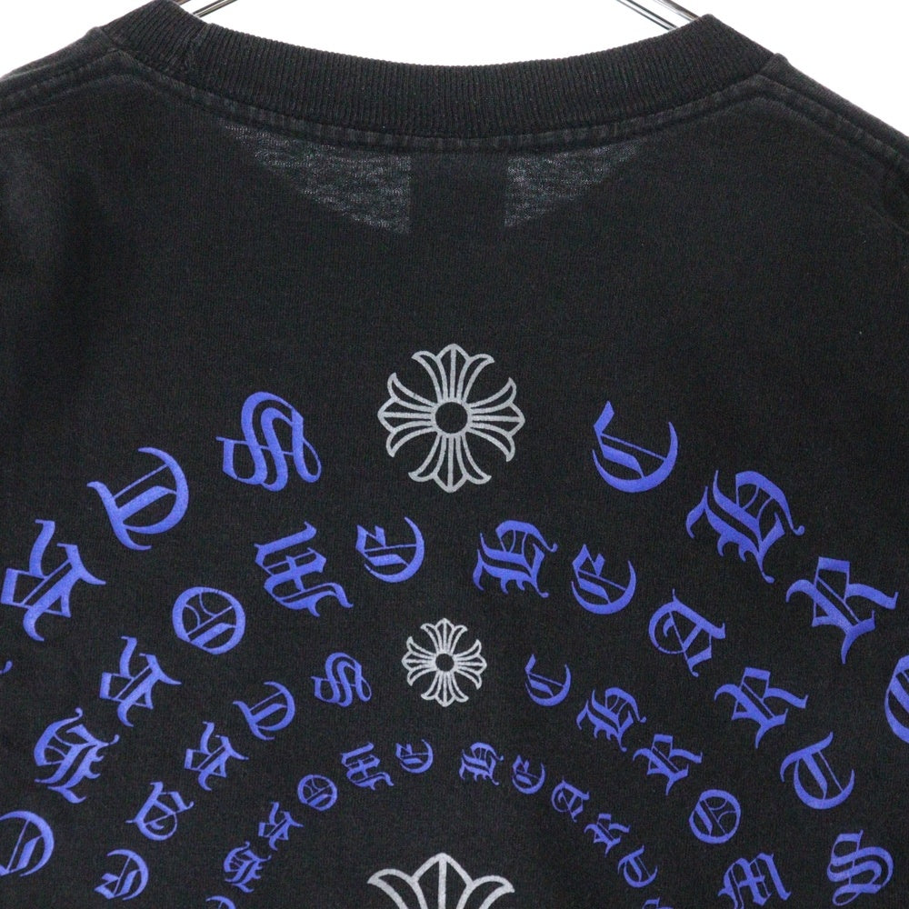 CHROME HEARTS(クロムハーツ) サークル CHプラス 両面プリント クルーネック カットソー 半袖Tシャツ ブラック